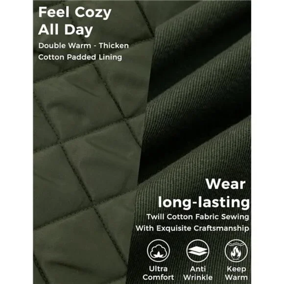 Women's Winter Thicken Puffer Coat Warm Fleece Lined Parka Jacket with Fur Hood